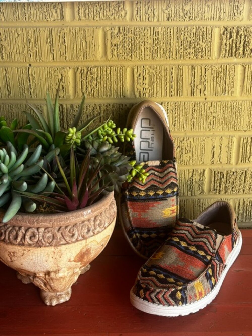 Men's Hey Dude - Than Monterrey Aztec - Size 11 - Slip On Loafers